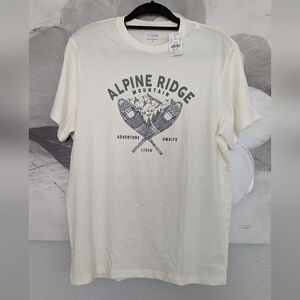 J Crew Alpine Ridge Mountain 100% Cotton T Shirt Size Large Nwt❤️